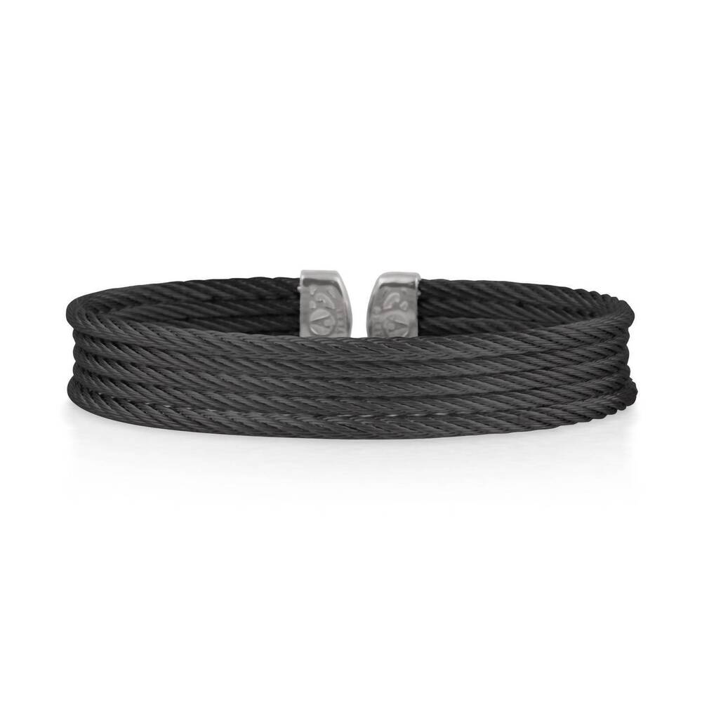 NEW DISC women's classic mini cuff bracelet in black